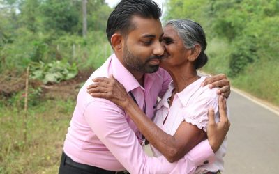 Celebrating Valentine with ආච්චිලා