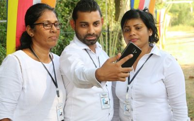 සමාජසත්කාර කණ්ඩායම පුණ්‍යභූමි වැඩසටහන අතරතුර.